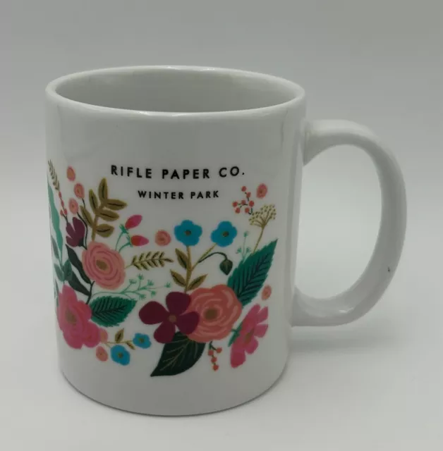 Rifle Paper Co. U.S.A Porcelain Mug - 300 ml Capacity - WINTER PARK - Rare Find