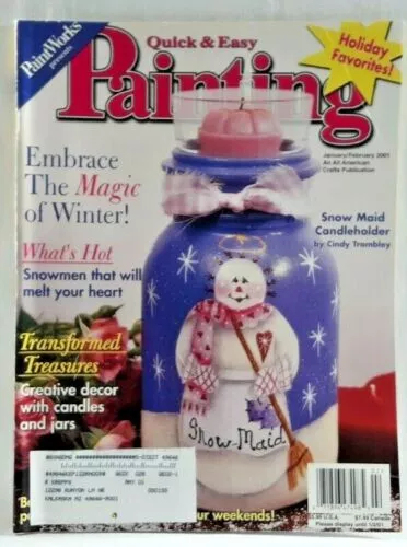 Jan/Feb 2001 Quick & Easy Painting Magazine Beginner-Advanced 18 Projects 7230