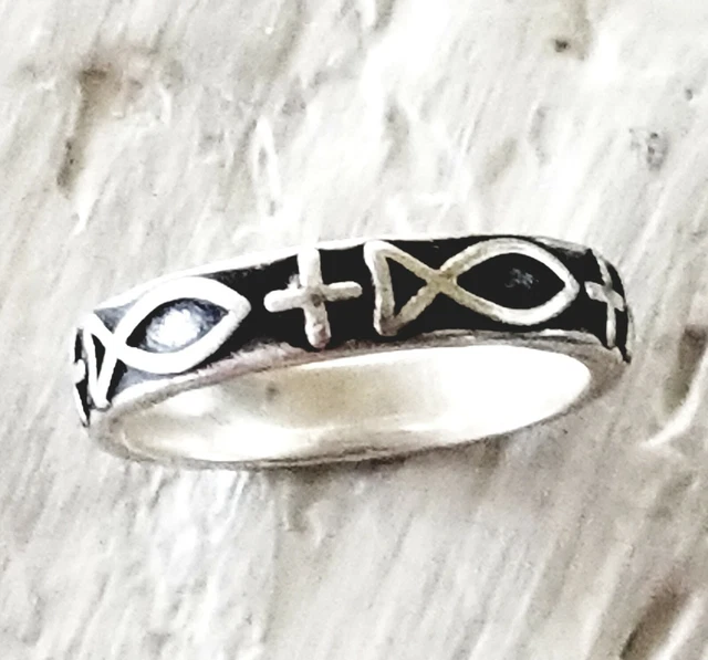 retired-james-avery-religious-ichthus-fish-and-cross-band-ring-size-6-5
