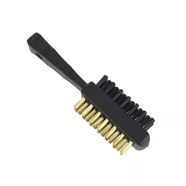 Double-sided Golf Brush Groove Cleaner Plastic Club Kit Tool Black 3