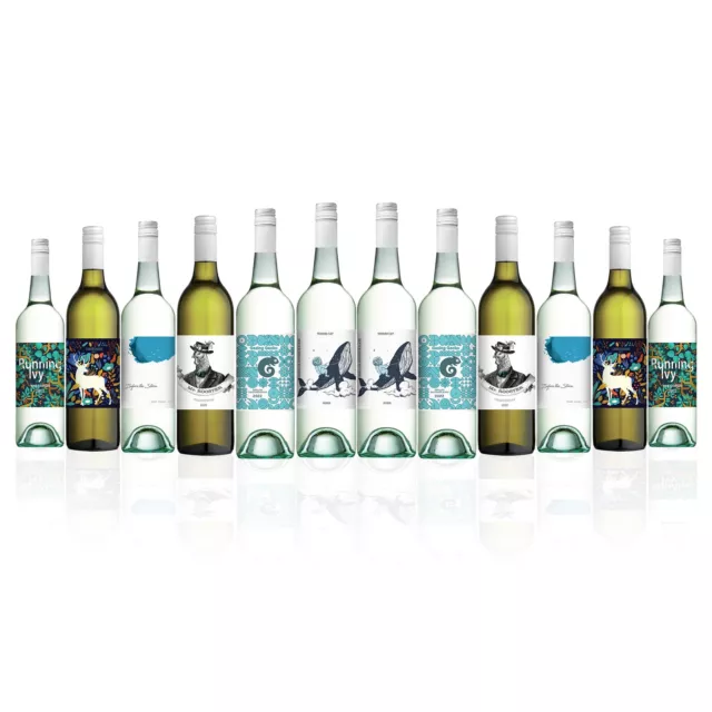 12 x Super Value Tempting Mixed Aussie White Wine Dozen