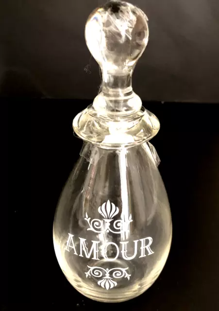 Glass Bottle Perfume Storage Armour With Glass Stopper New Vintage Style