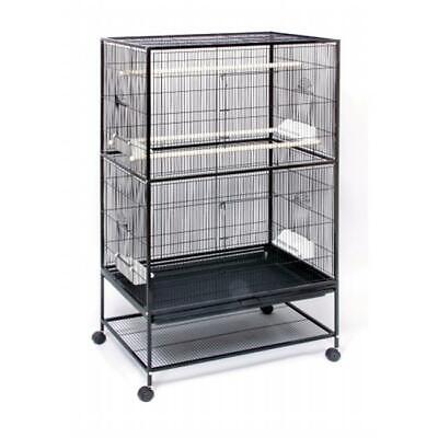 Prevue Pet Products F040 Wrought Iron Flight Cage with Stand - Balck