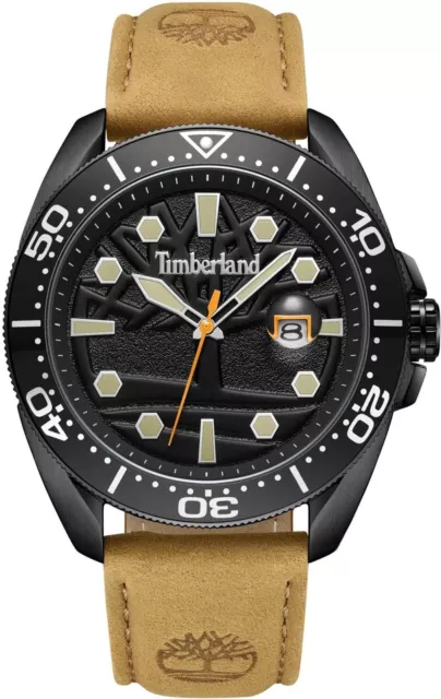Timberland Men's Analogue Quartz Watch with Leather Strap TDWGB2230601