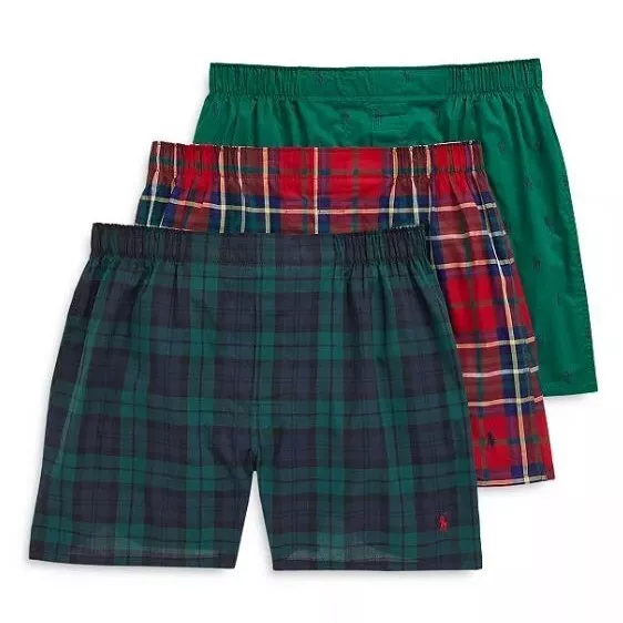 Polo Ralph Lauren 3-Pack Boxers Trunk Boxer Shorts Underwear Trousers New