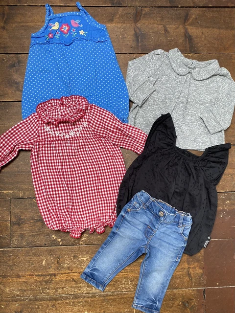 Baby girls bundle 3-6 months Jojo maman bebe next gap jumpsuit jeans tops summer