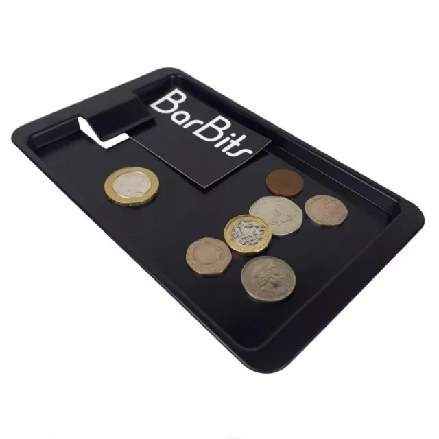 Barbits 10 Kunststoff-Spitzentablett mit Clip - Rechnungssteller Geldwechselhalter Schalen 2