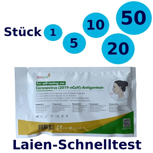 1-50x Hotgen Antigen Selbsttest Nasal Schnelltest Corona Rapid Laientest Covid