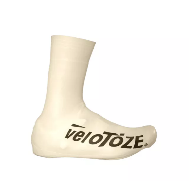 VeloToze Tall 2.0 Waterproof Aero Overshoes - White