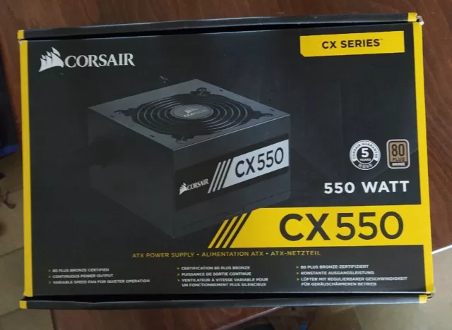 Corsair Alimentatore Cx550 Atx 550W Fan 12Cm Bronze Cp-9020121-Eu