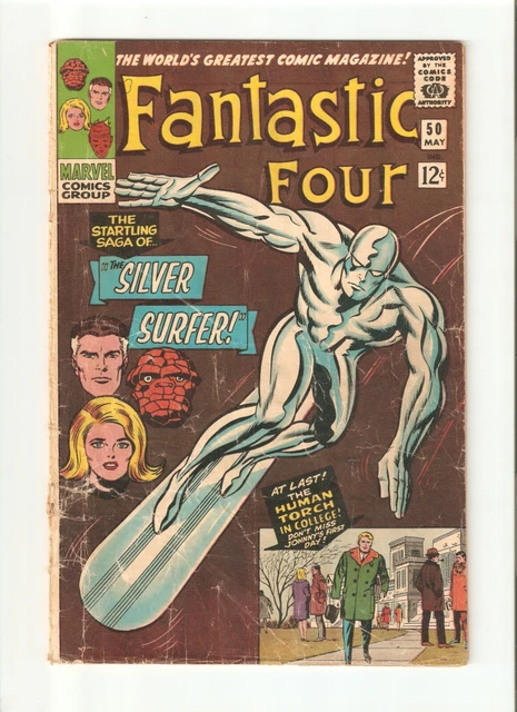Fantastic Four #50, Lower Grade, Silver Surfer, Silver Age