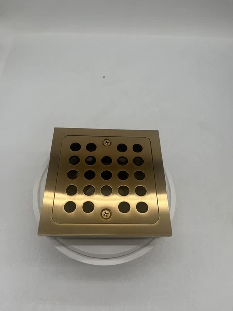 Signature Hardware 478500 drenaje de ducha completo cepillado oro SH608BG