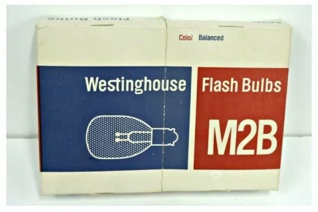 12-PK M2B Blue FLASH BULBS NEW Lot of 12 VINTAGE WESTINGHOUSE 100122