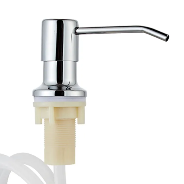 Stainless Steel Sink Soap Dispenser Pump Head with Extended Silicone Tube