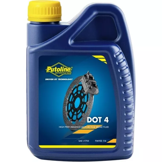 Putoline Pois 4 Haute Performance Synthétique Moto Frein Liquide - 1L