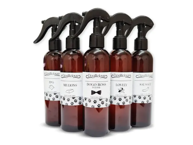 Déodorisant concepteur de parfum Dog Cologne 250 ml à 5 L spray Dogilicious animal de compagnie frais®