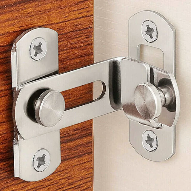 90 Degree Door Latch Sliding Screen Door Latch Barn Door Lock Hasp Latch AO