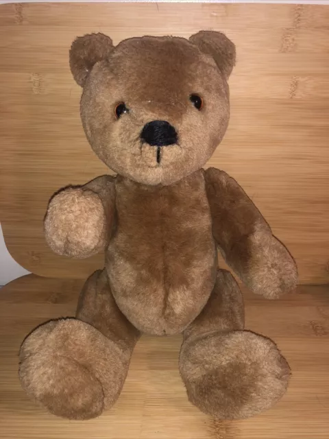 Dakin Jointed Teddy Bear 15" Brown Stuffed Vintage 1984 Plush Animal