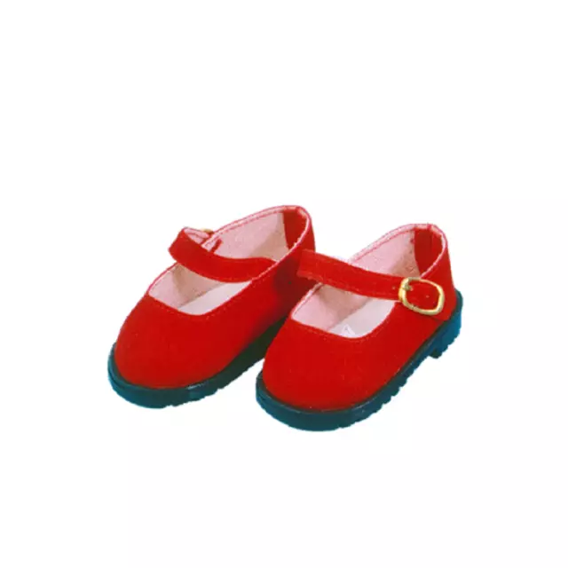 Schildkröt Puppen Schuhe rot für 56 cm Puppen mit ca 8 cm Füßchen, Nr. 56178