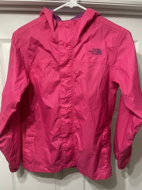 The North Face DryVent rain Full Zip Hoodie Jacket Girls Youth Large 14/16