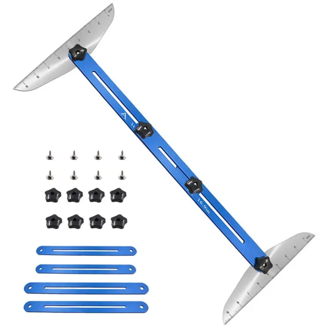 Stair Tread Template Scribe Tool Gauge Board Adjustable Cutting Measuring