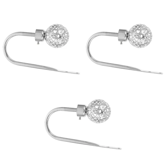 3 piezas cortina montada en pared gancho cortina tieback gancho cortina de pared gancho