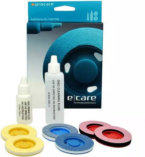 CD Cleaning Scratch Repair Machine Refill Kit CD-R CD-RW DVD CDROM Refills