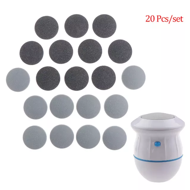 20Pcs Foot Grinder Replacement Head Electronic Foot File Pedicure Callus Remo#km