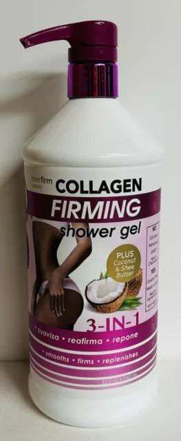 Everfirm Beauty 3-in-1 Collagen Firming Shower Gel w Coconut & Shea Butter