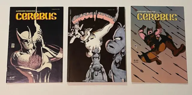CEREBUS Lot 55 & 56 Wolveroach Wolverine Parody and TPB Volume 1 4th Print