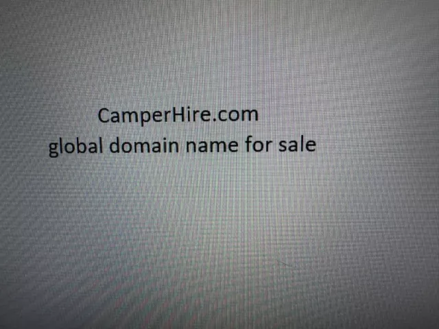 CamperHire.com - global domain name for sale - $6,800