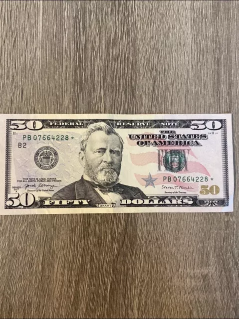 50 dollar bill star note 2017a