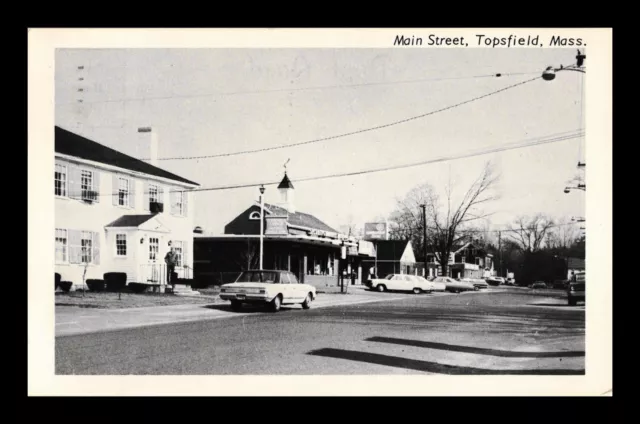 Dr Jim Stamps Postcard Topsfield Massachusetts Main Street View
