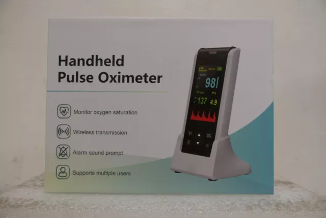 Pulse Oximeter Handheld Fingertip SpO2 PR Heart Rate Finger Blood Oxygen Monitor