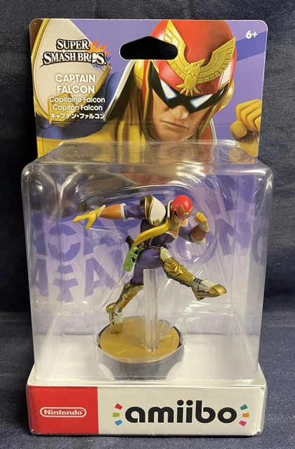 NINTENDO AMIIBO SUPER Smash Bros. Captain Falcon Factory Sealed $20.00 ...