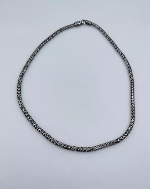 John Hardy Sterling Silver Classic Wheat Chain Necklace 16"