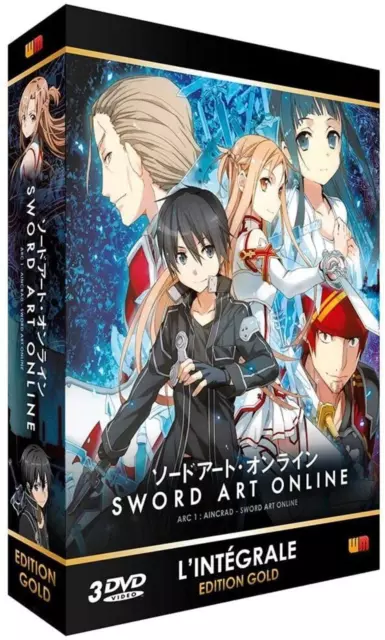 Dvd Sword Art Online - Saison 1, Arc 1 (SAO) - Édition Gold