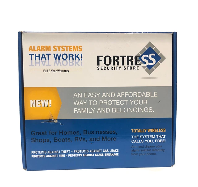 Fortress Security Store Home Alarm System Alarm Kit Auto Dial Remote Model GSM-B