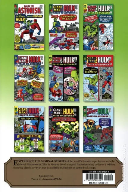 Mighty Marvel Masterworks The Incredible Hulk TPB #2B-1ST NM 2022 Stock Image 2