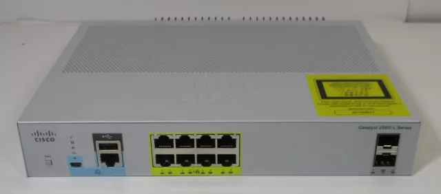 Cisco Catalyst 2960-L Series WS-C2960L-8PS-LL 8 Port PoE Switch