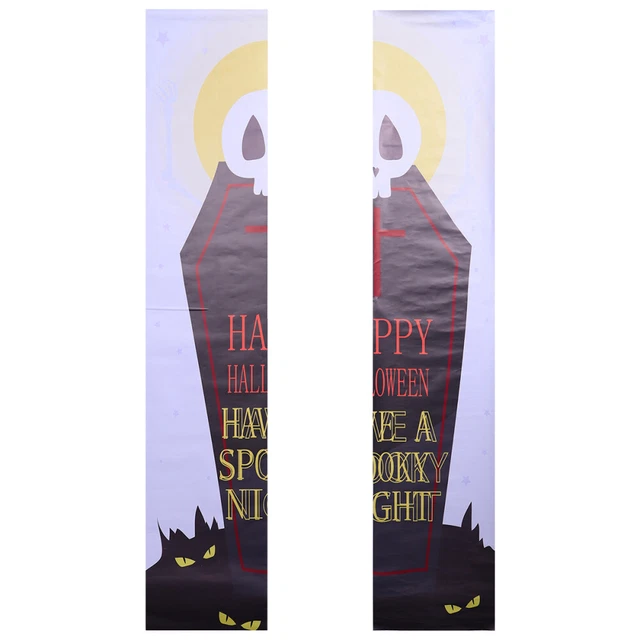 PVC Party Horror Tür Aufkleber Gruselige Wandtattoos Halloween- Türaufkleber