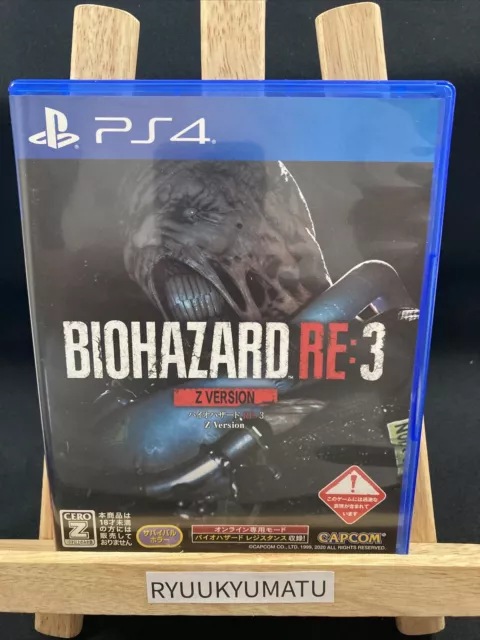 Resident Evil Re:3 Biohazard Re:3 Z version Playstation 4 PS4 Japan USED