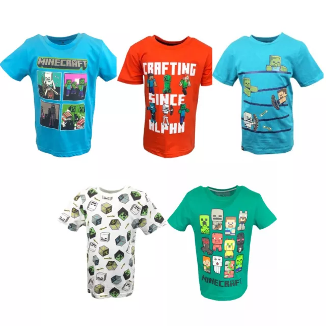 new boys Ex store Minecraft t-shirt / top. 4-14yrs.