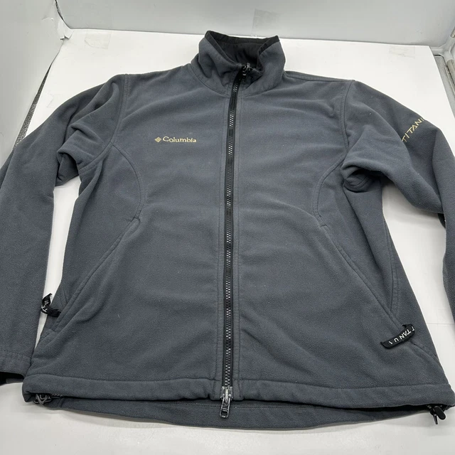 Columbia Titanium Jacket Womens Small Full Zip Fleece Light Hiking Athletic