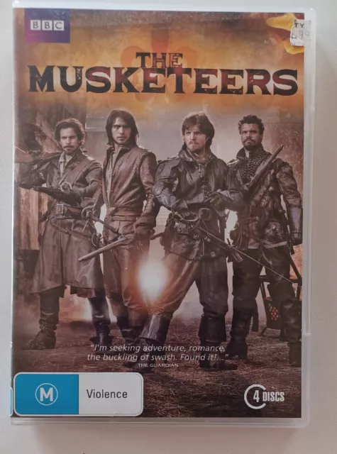 The Musketeers Season 1 - DVD VGV Region 4 - 4 Disc Set TV Series Free Postage