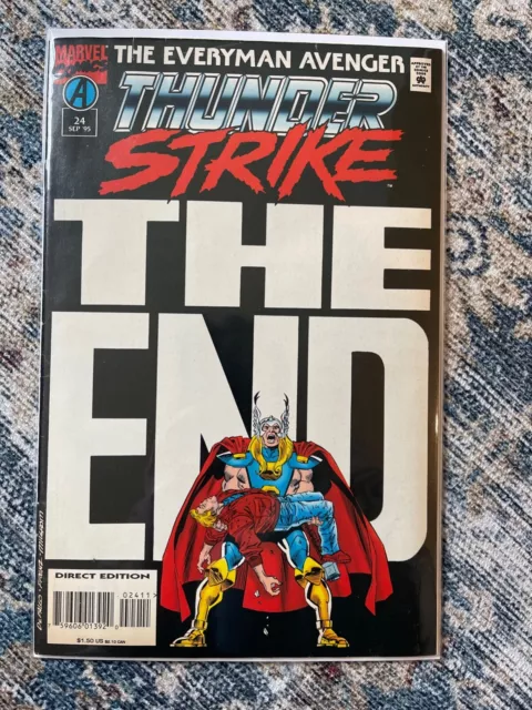 Thunderstrike #24 Comic Marvel 1995 LAST Issue Thor Low Print Run