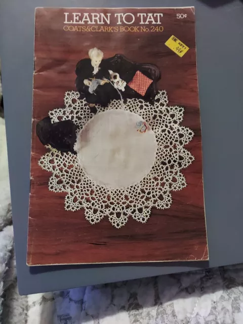 Abrigos vintage (1974) Learn to Tat y número de libro de Clark's 240 buen estado