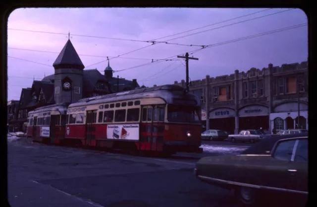 Trolley Slide - Boston MBTA #3279 PCC Streetcar 1978 Brookline Beacon Street