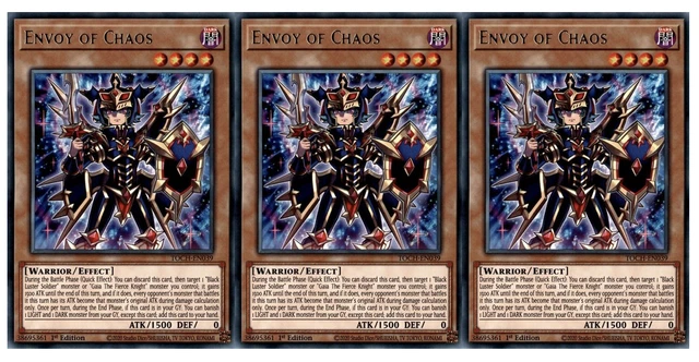 NEW IN-HAND M/NM Envoy Of Chaos 1st Edition TOCH-EN039 x3 (3 Card Set)