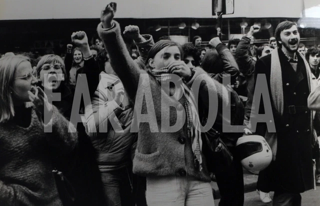 Foto vintage de archivio Historia, Manifestación Contra Aborto, Francia, 1971